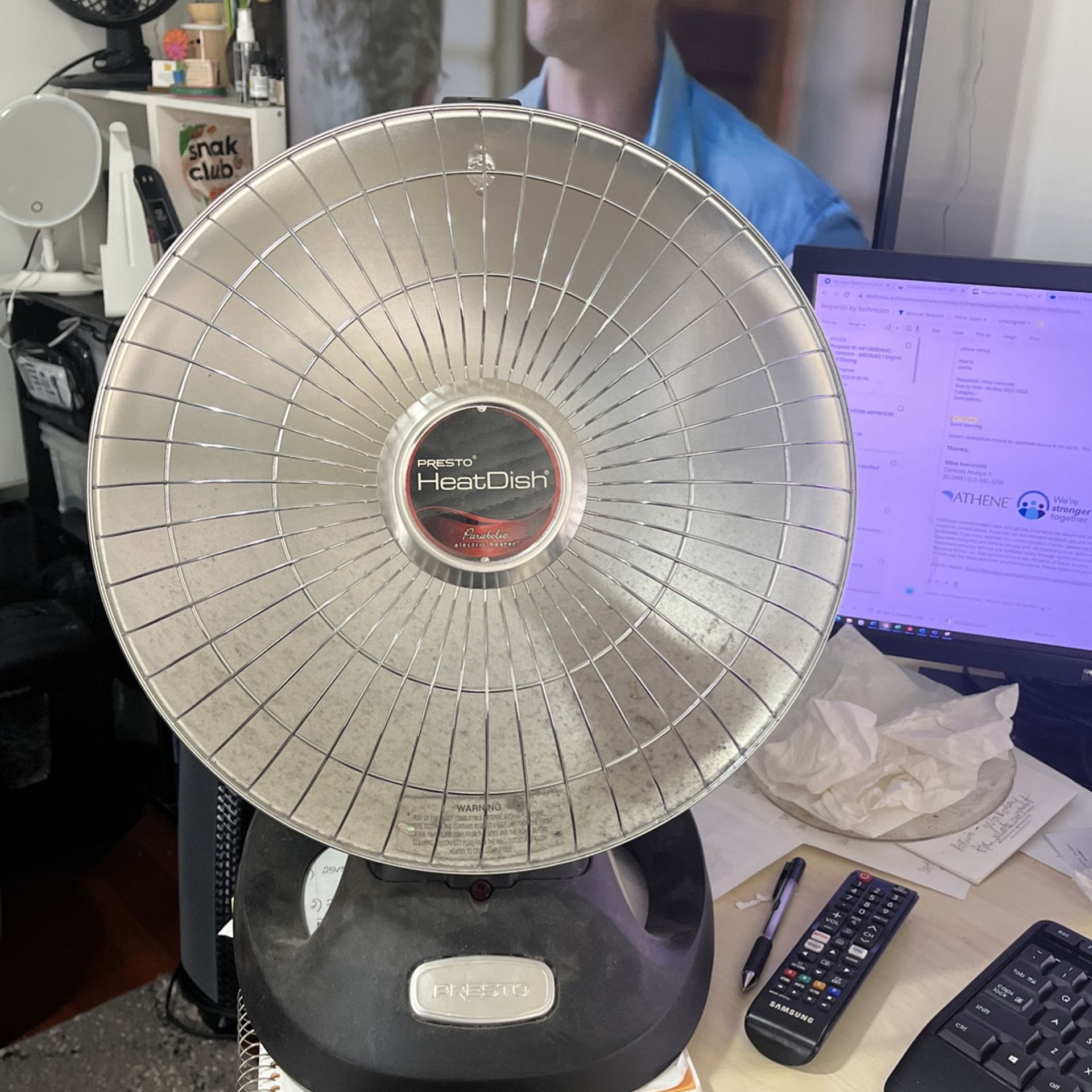 Presto Heatdish Presto Space Heater Presto HeatDish Plus Tilt