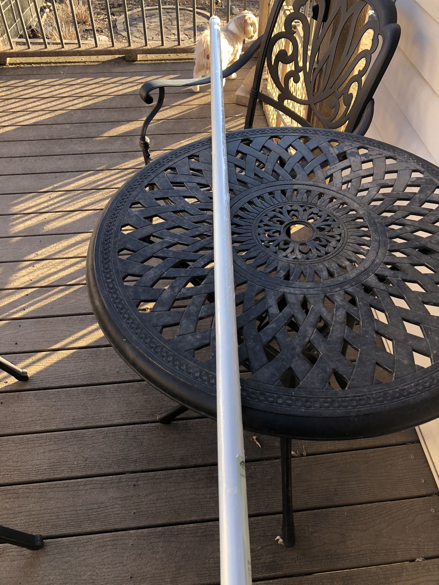 NEW!! White 6 Foot Steel Closet Rod