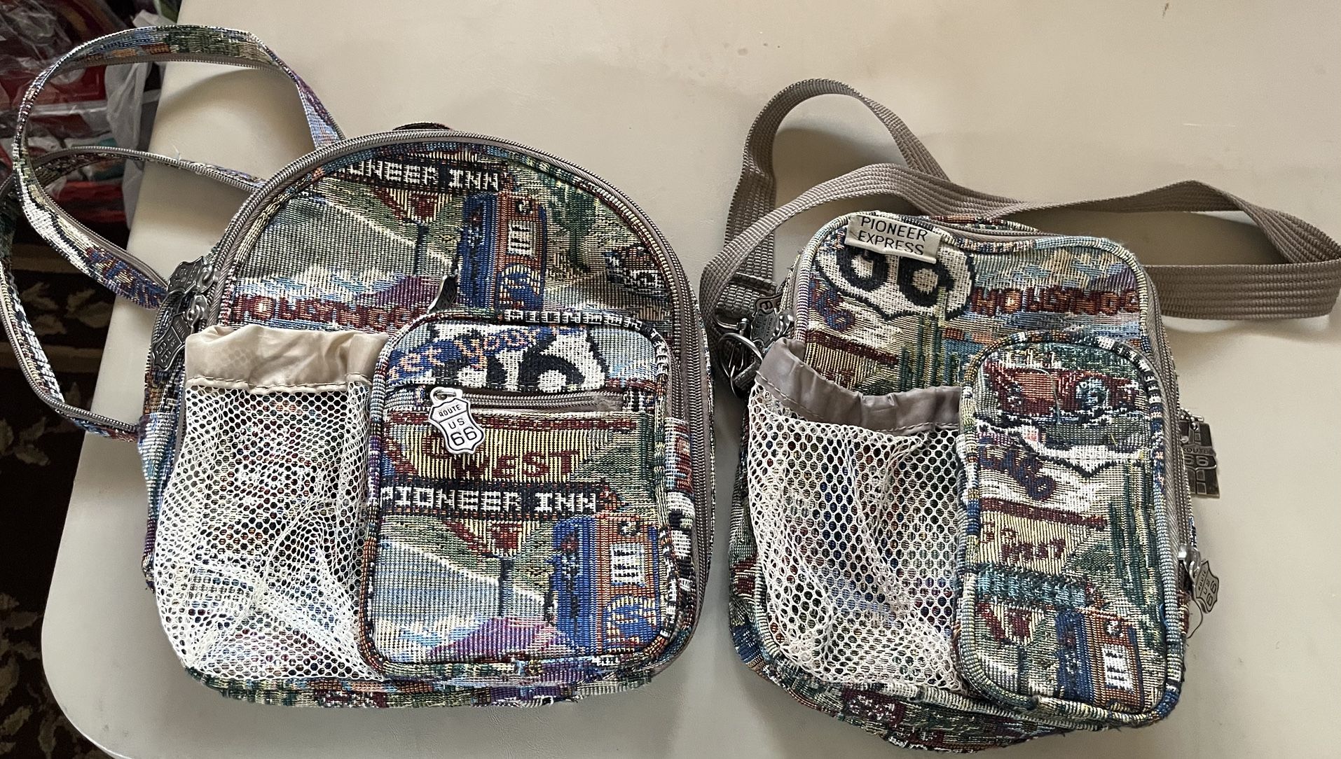 Route 66 Purse and backpack