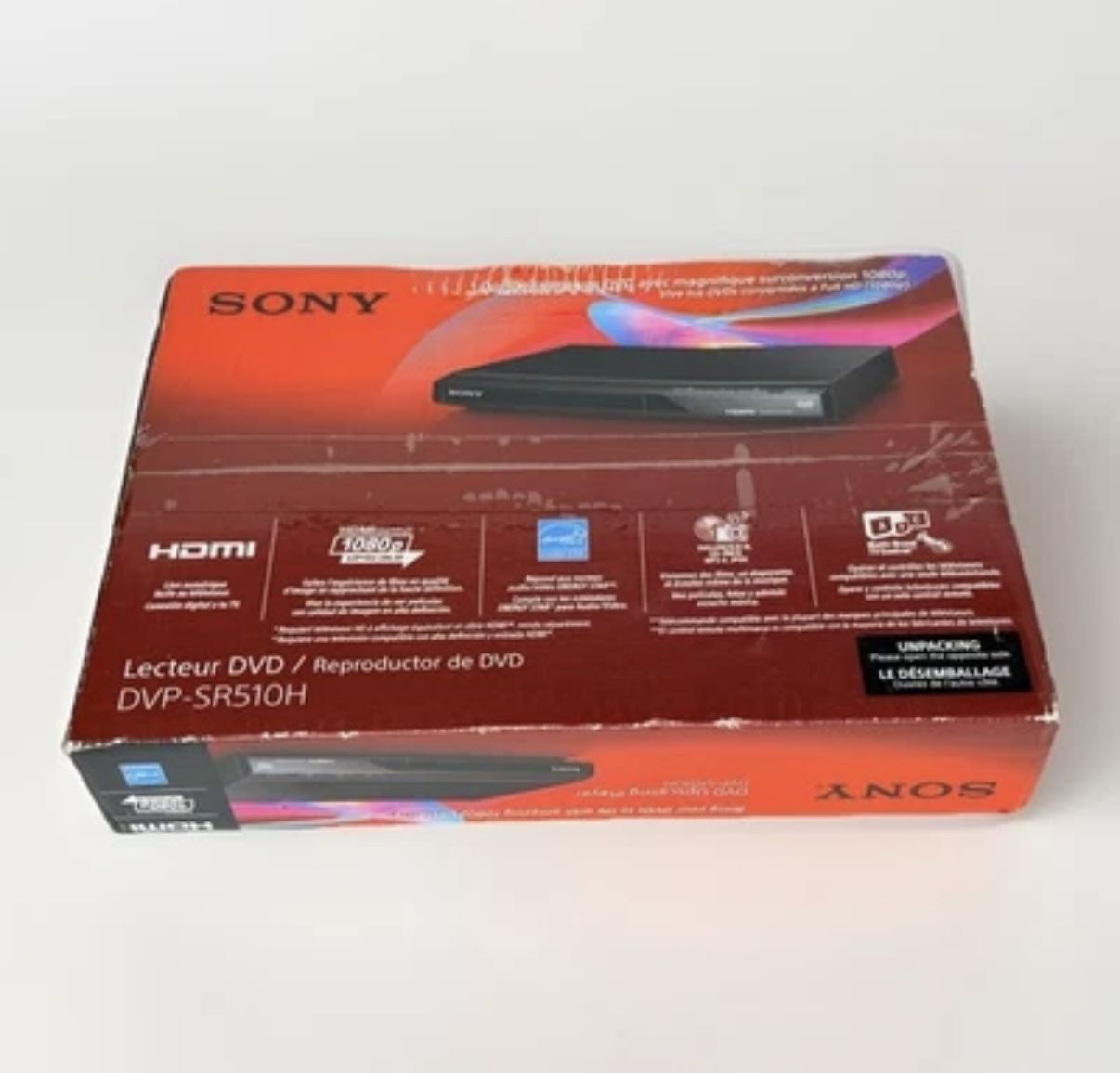 Sony DVP-SR510H DVD Player HDMI 1080p Upscaling w/ Remote | NEW in Box!