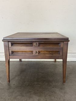 Vintage MCM Wood Side Table
