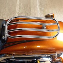 Solo Seat Luggage Rack Fit For Harley Softail Fat Boy '18-'25
