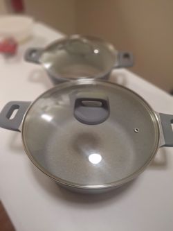 Cooking pots.