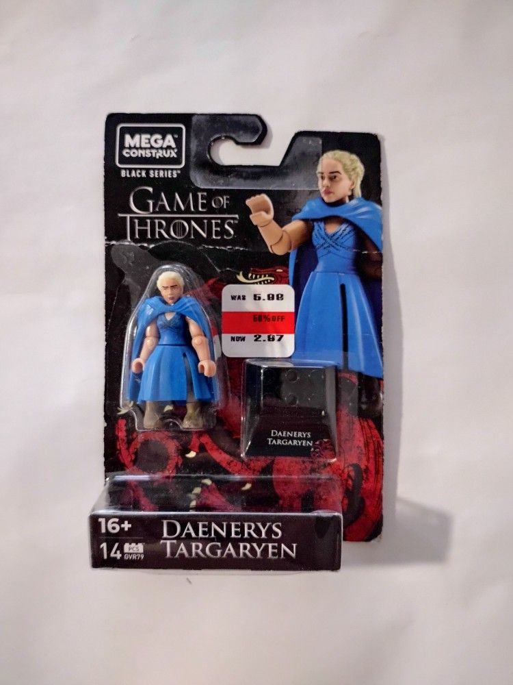 MEGA MCX Heroes HBO Game of Thrones Daenerys Targaryen Micro Action Figure, Building Toys for Kids


