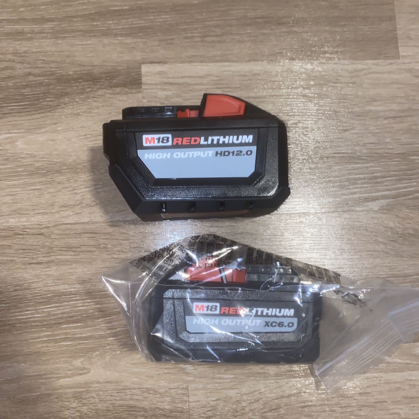 Milwaukee 12ah and 6ah High Output Batteries and Charger