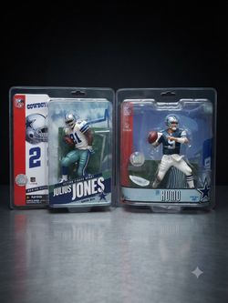 Dallas Cowboys Action Figures - Tony Romo & Julius Jones (Sealed Lot)