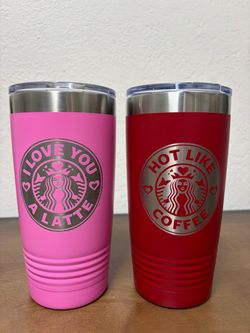 Starbucks-Inspired Engraved Tumbler