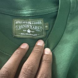 green denim tears shirt