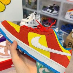 Suede leather suede street style low-top sneakers unisex yellow orange