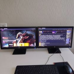 PC+2X 23in+Free Movies UFC PPV. . .I5 3.2 quad 1g. Nvidia 700gb hd 8gb ram