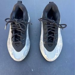 Adidas Youth Running Shoes Black Grey Athletic Sneakers Size 4 US