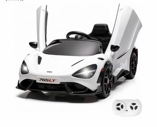 Kids Ride-on Car Licensed McLaren765LT for 3-6Years Old, Electric car 12V Battery Powered Electric Vehicle, w/Parent Remote, Music Player, LED Lights,