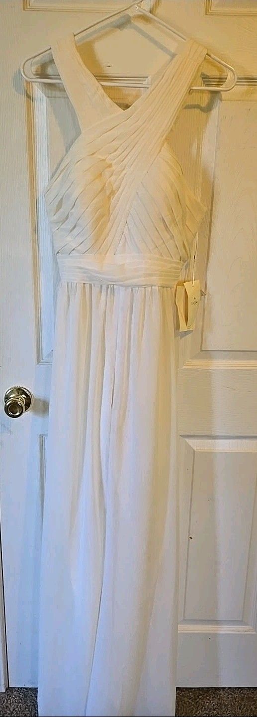 Nwt LanTing Bride Sleeveless Ivory Pant Suit Romper Size 2