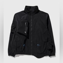Nike OFF WHITE Black Windbreaker Jacket Size L  