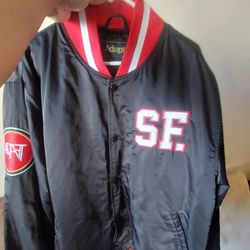 Adapt Gold Blooded Retro San Francisco 49ers Inspired Full-Snap Jacket - Size XXL