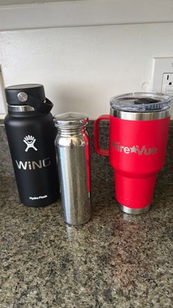 Hydro Flask, Steel Bottle, and YETI Tumbler Set
