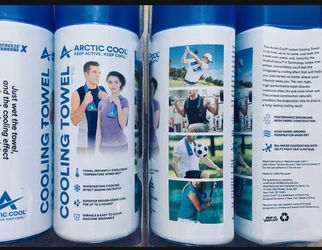 New! 3 pcs Arctic Cool® Instant Cooling Towel With Packing Case.