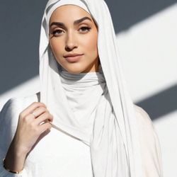 2pcs/Set Jersey Matching Hijab & Undercap Set, Solid Color Comfortable Soft Breathable Modal Fabric, 1pc Simple Tube Cap Hijab + 1pc Thin Modal Scarf,