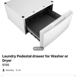 Laundry pedestal drawer Riser Washer Dryer Maytag