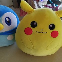 Pokemon Squishmallows - Pikachu And Piplup