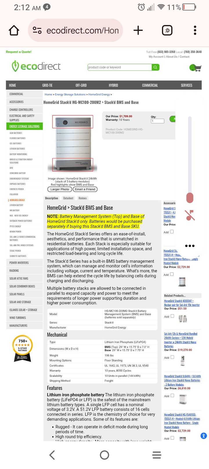 Solar Batteries "Brand New"