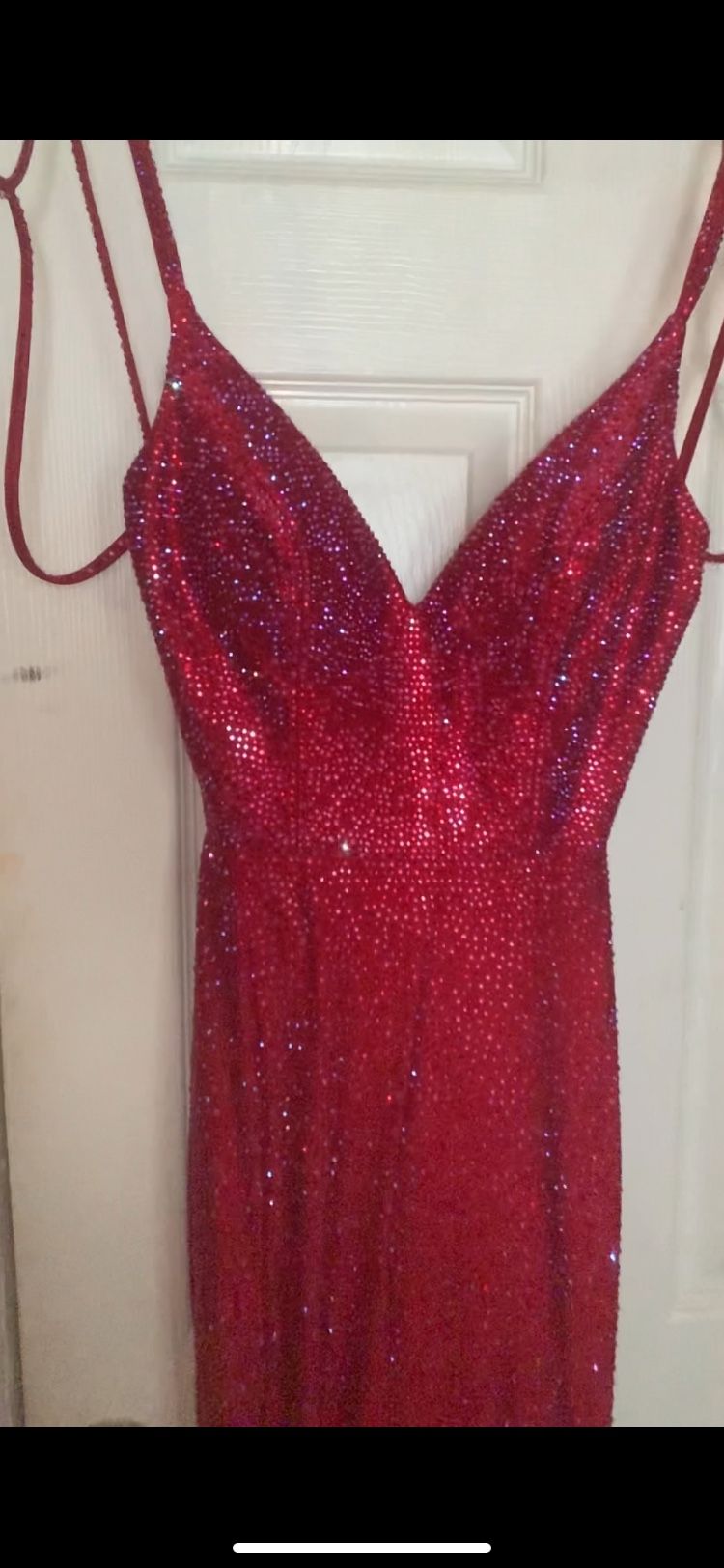 Red Sparkling Prom Dress