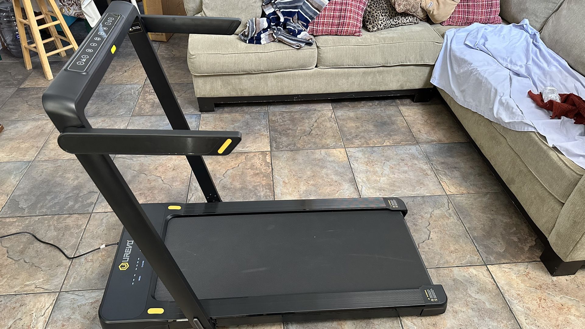 UREVO Running Pad Treadmill with Grip