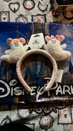 Halloween Mickey and Minnie Mouse Cutie Ghost Ear Headband f