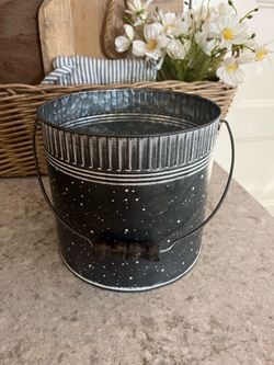 Galvanized metal bucket $7