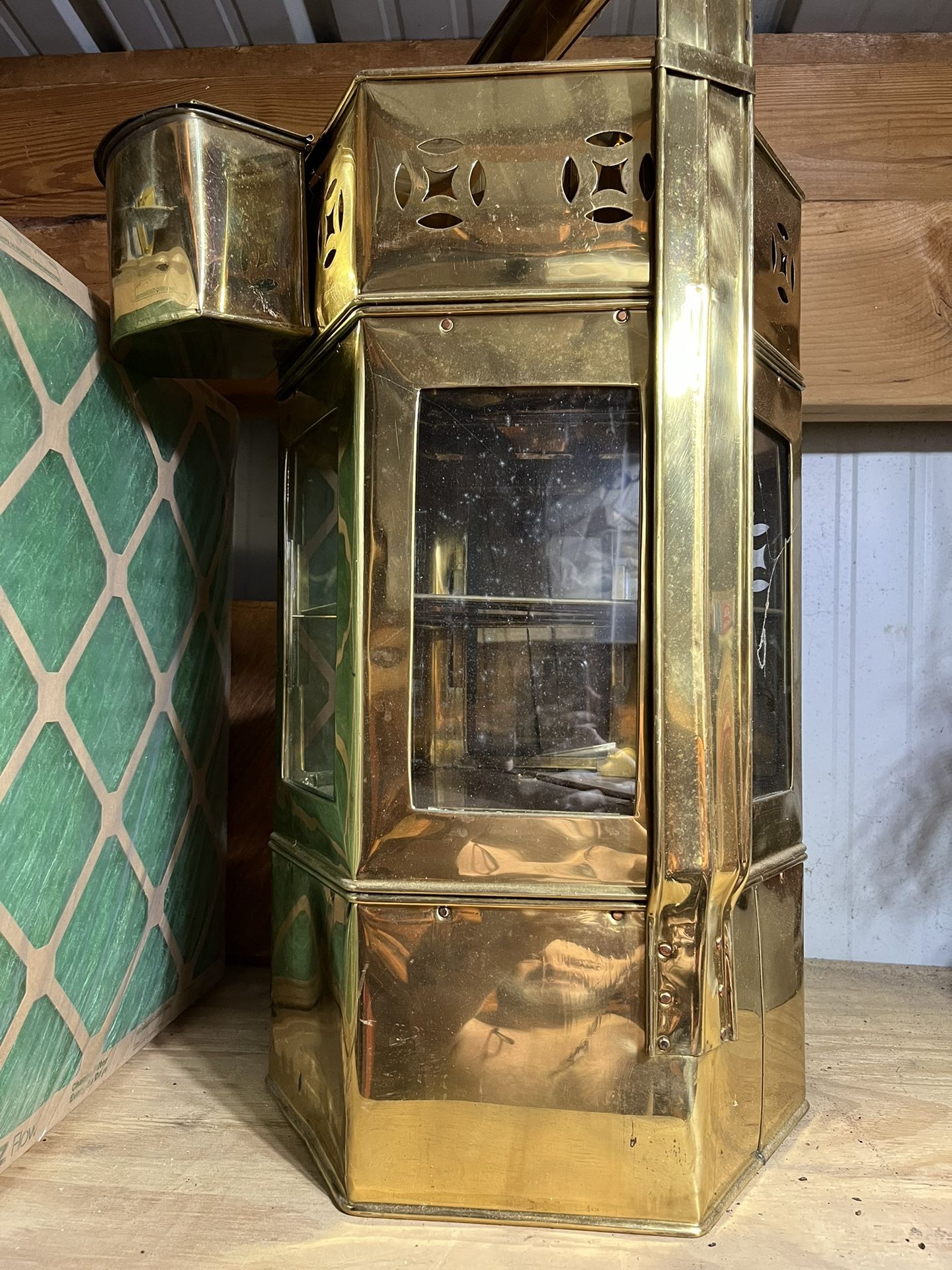 Oriental Brass Noodle Cart
