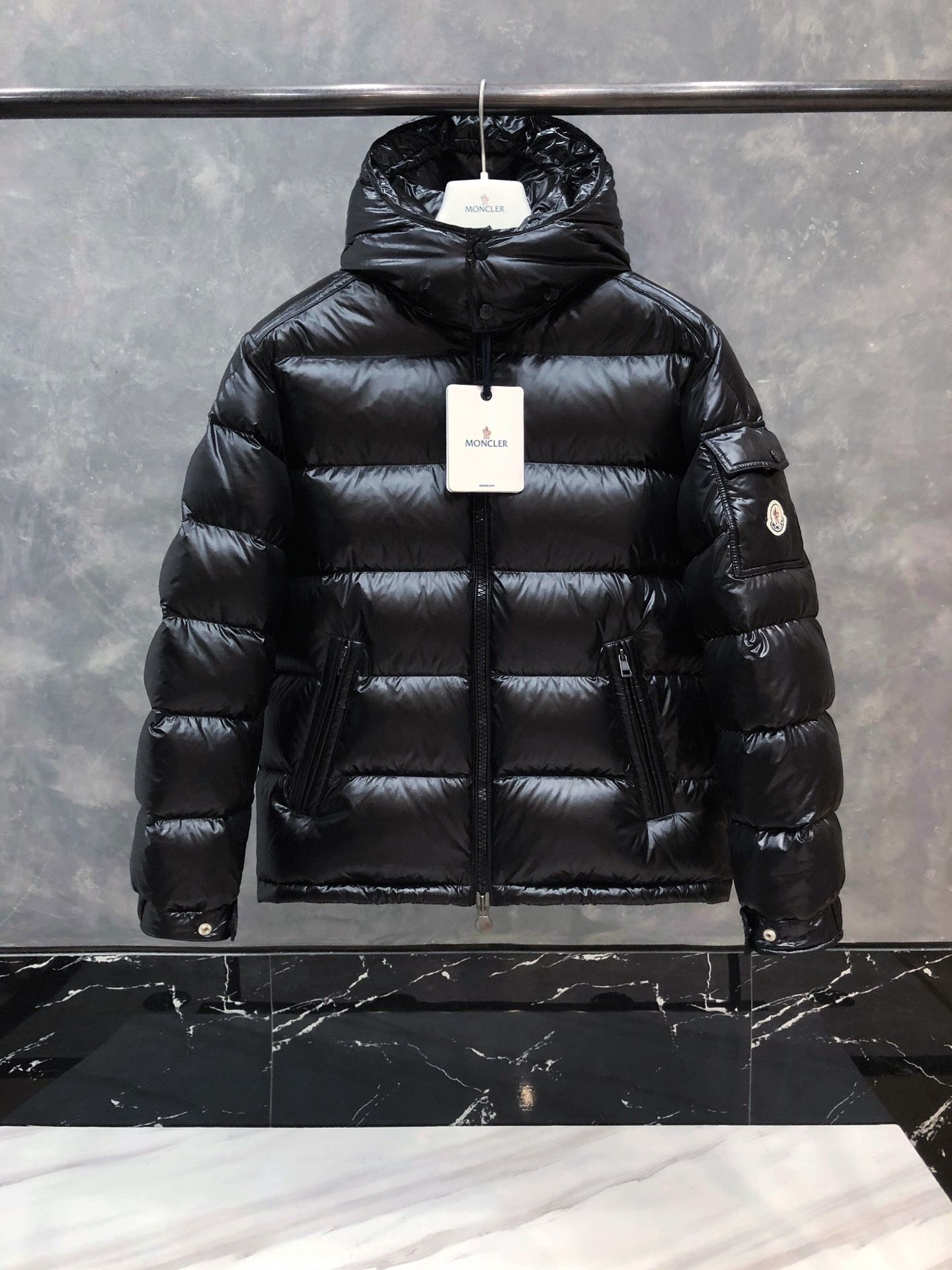 Black Moncler Puffer Jacket