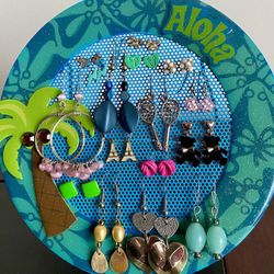 Earrings With Earring Stand