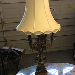 2 Antique Candelabra Lamps