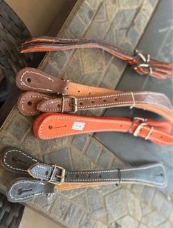 Leather strap spurs