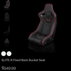 Braum Elite-R Fixed Back Bucket Racing Seat