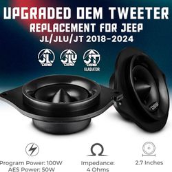 DS18 2.7" OEM Bullet Tweeter Replacement Upgraded For Jeep JL/JLU/JT Wrangler Gladiator 