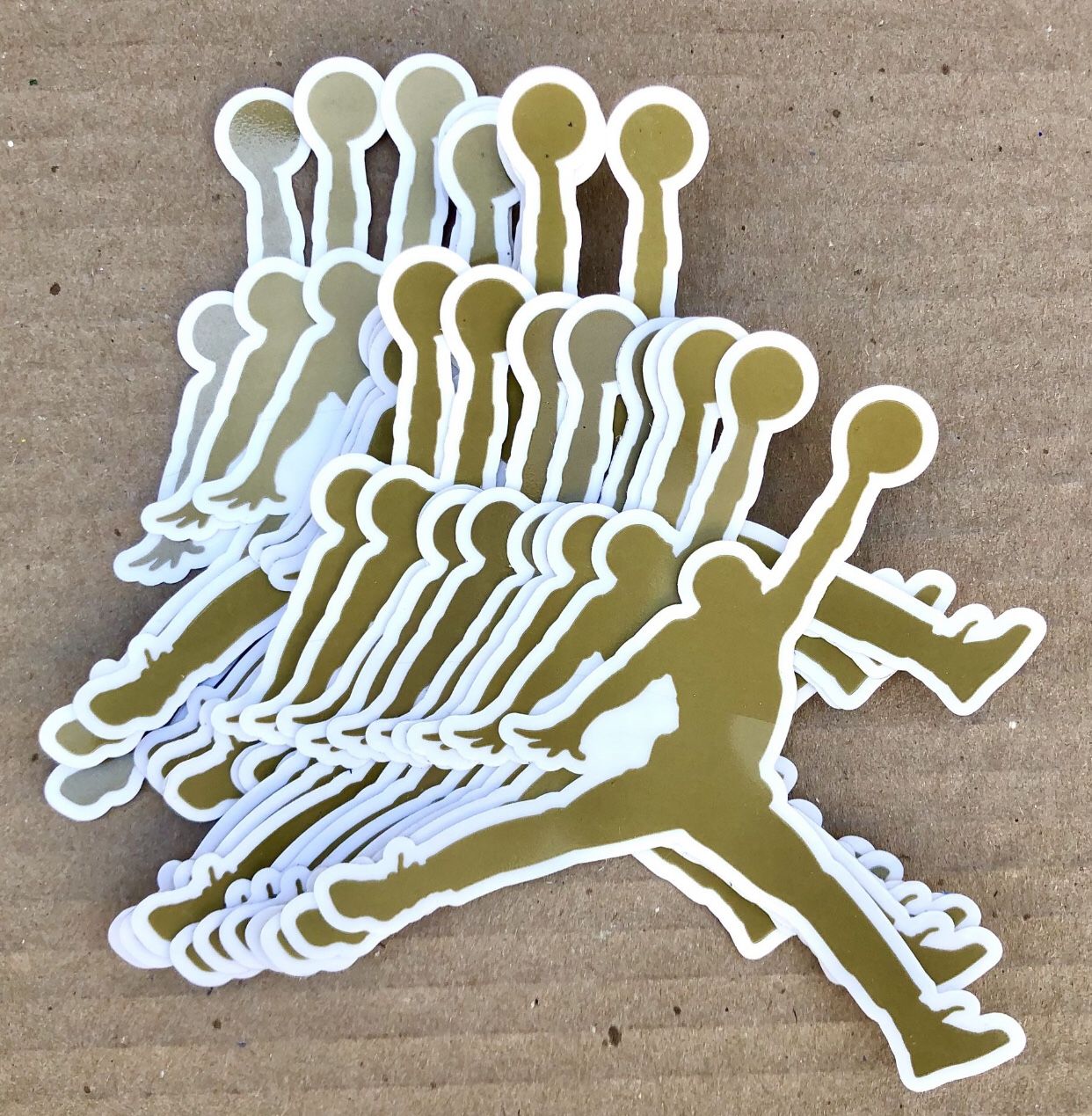 Nike Air Jordan Jumpman Gold Sticker Decal 