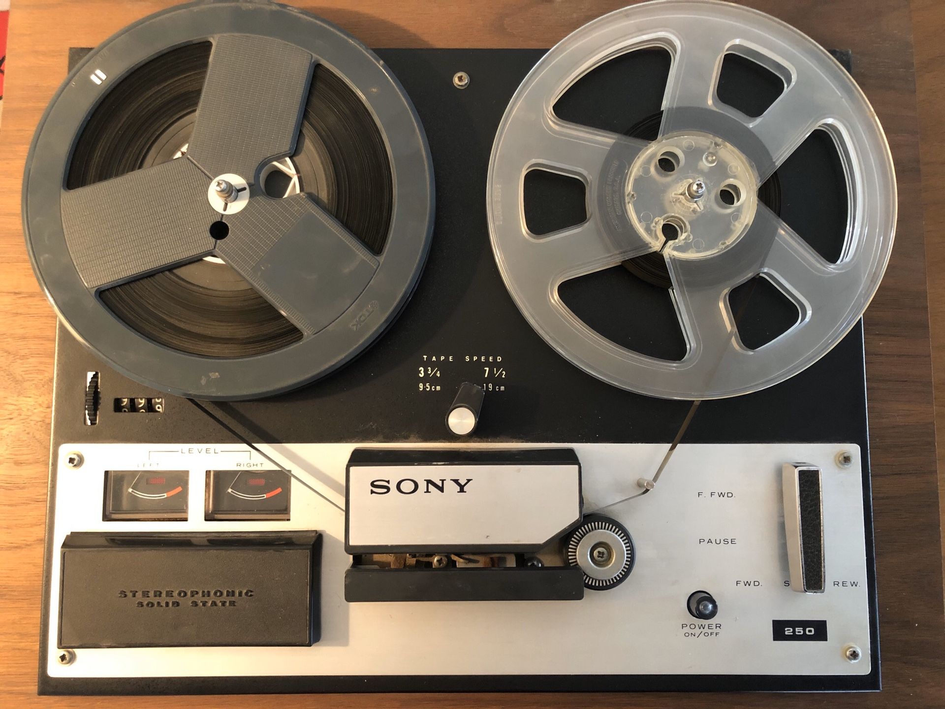 Vintage Sony 250 Reel to Reel Tape Recorder Player