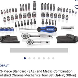 93 Piece Standard (sae) And Metric Combination 