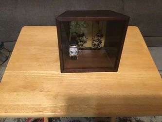 Disney Steamboat Willie 1928 Mickey & Minnie LE 2000 Watch Shadow Box