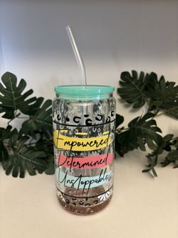 Snow Globe Glitter Libby  Cup