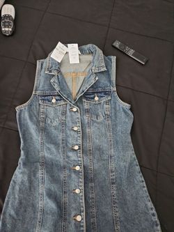 Juniors Denim Dress, Sz M