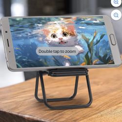 6 New Black Phone StandFolding Chairs Great For Favors Or Christmas Stuffers