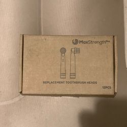 Max Strength Pro, replacement toothbrush heads (compatible with oral b)