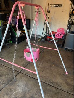 Pink Toddler swing
