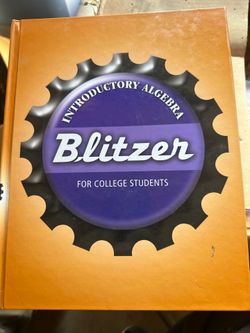 Pearson Introductory Algebra for College Students Blitzer Hardcover 2004 Math