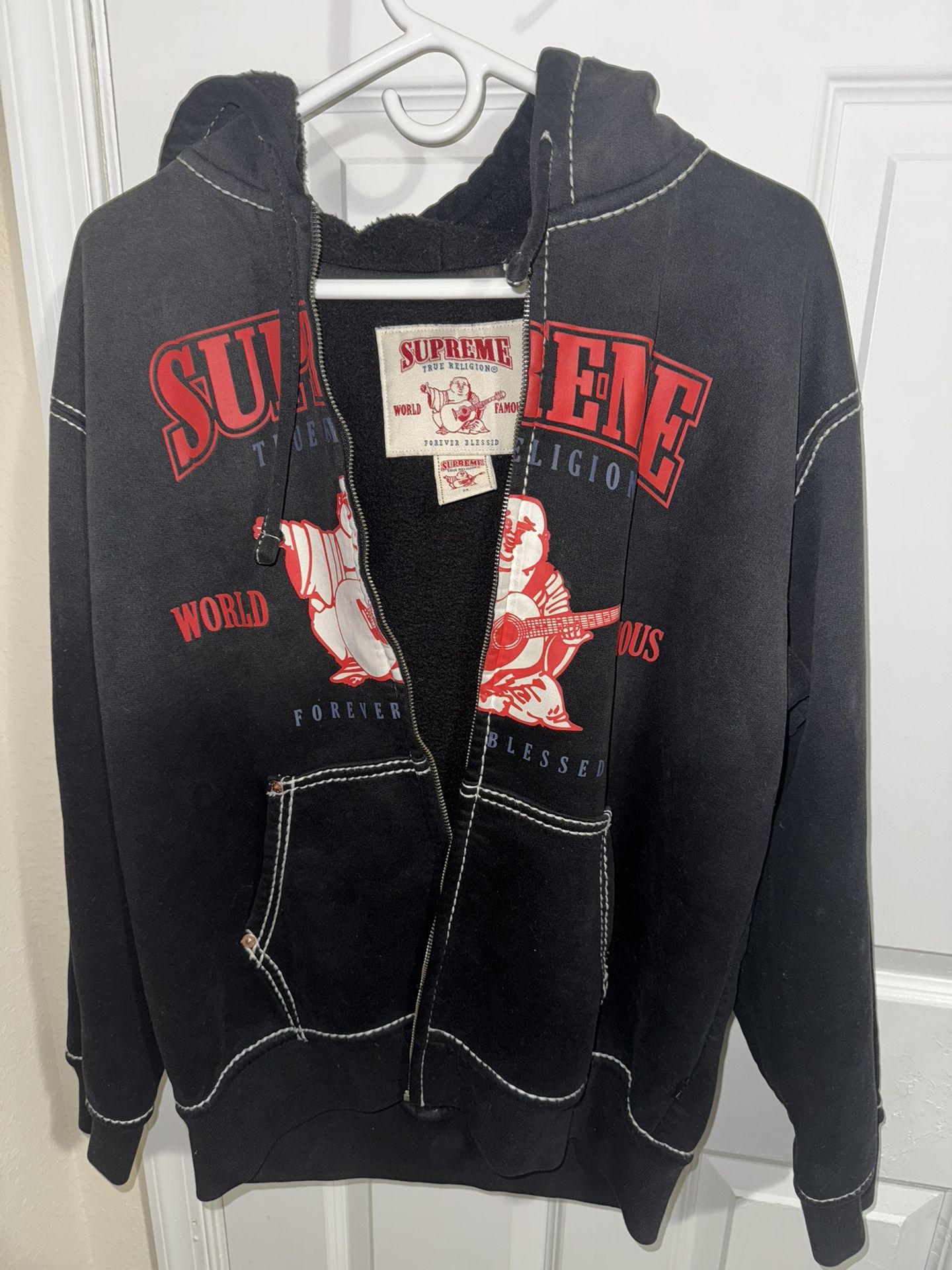 Supreme True Religion Zip Up Hoodie
