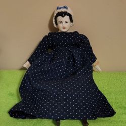 Vintage Doll, Ceramic Head, Hands, Feet