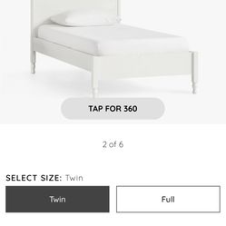 Pottery barn Juliet Twin bed