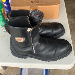 Red winds Motorcycles Steel Toes Boots 10.5 Size